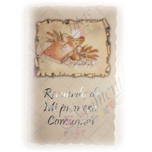 Tarjetas de Comunión – Recuerdo Simple x10 [Cód. 4004]
