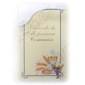 Tarjetas de Comunión – Recuerdo Simple x10 [Cód. 4007]