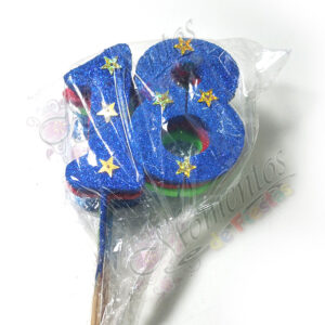 Adorno de Torta - 18 de Telgopor Colores Surtidos x5 unidades