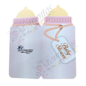 Tarjeta Mamadera Rosa x10 unidades [Cod. 3023]