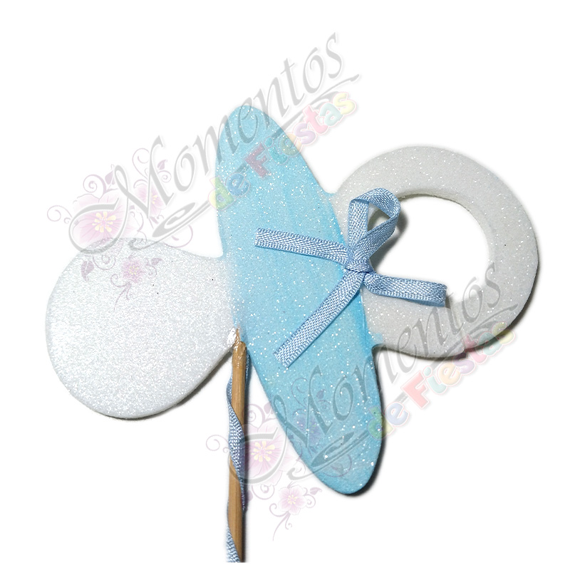 Adorno de Torta - Chupete Celeste x5 unidades