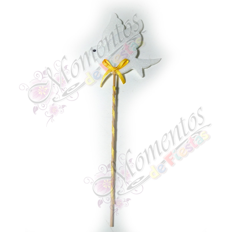 Adorno de Torta - Paloma doble x5 unidades (c/amarillo) - Image 2