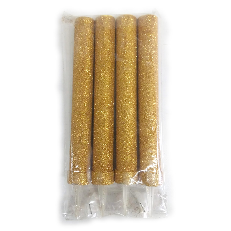 Bengala Brillo x4 Oro Dorado oscuro