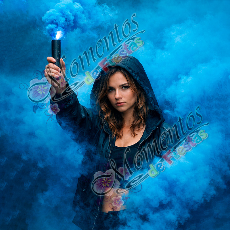 Bengala de Humo - Color AZUL - Image 2