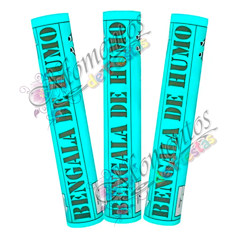 Bengala de Humo - Color CELESTE