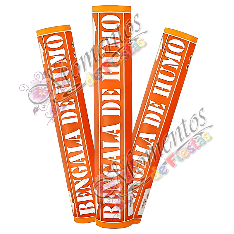 Bengala de Humo - Color NARANJA