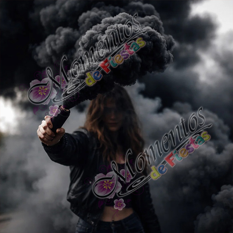 Bengala de Humo - Color NEGRO - Image 2