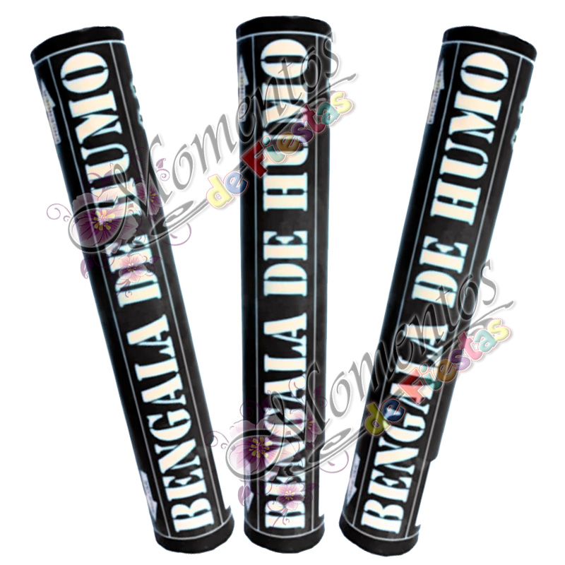 Bengala de Humo - Color NEGRO