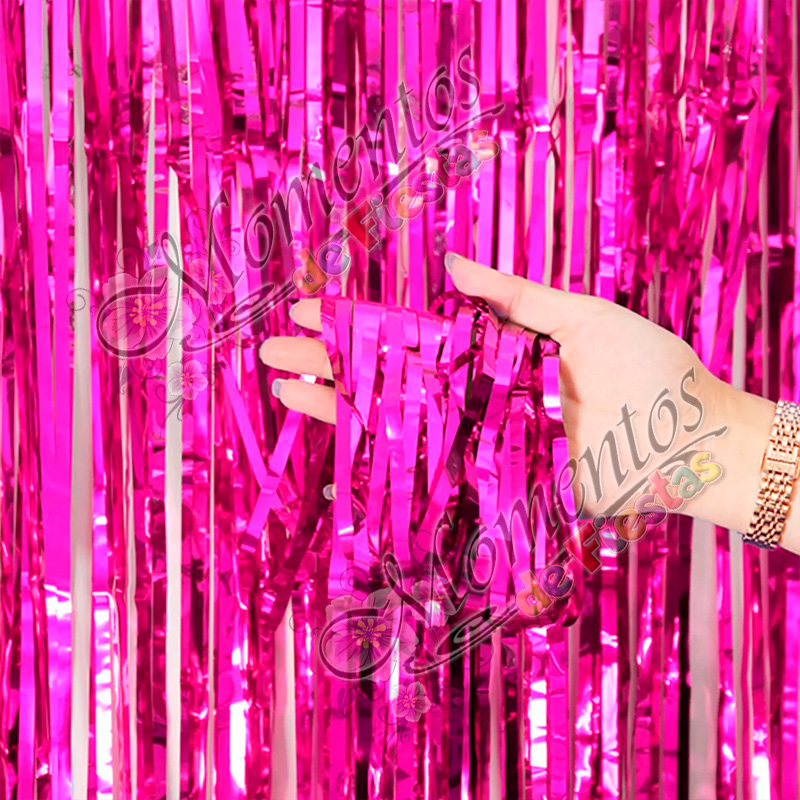 Cortina Metalizada Lisa – Color FUCSIA - Image 2