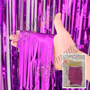 Cortina Metalizada Lisa – Color VIOLETA