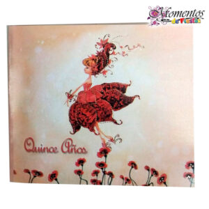 Tarjeta de Invitación Cuadrada con Sobre x10 unidades – 15 años – Hada Floral [Cod. 1022]