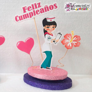 Adorno de torta | con Base – ENFERMERA