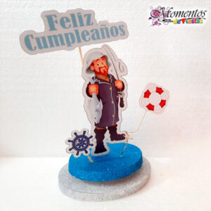 Adorno de torta | con Base – PESCADOR