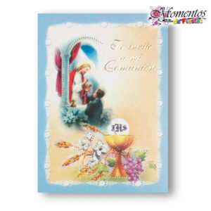 Tarjeta de Invitación Simple - Comunión - Jesús Celeste x10 unidades [cod. 733]