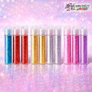Glitter / Brillantina en Tubitos 20g – Pack x5