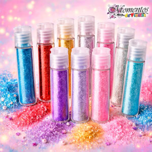 Glitter / Brillantina en Tubitos 20g – Pack x5 colores Surtidos