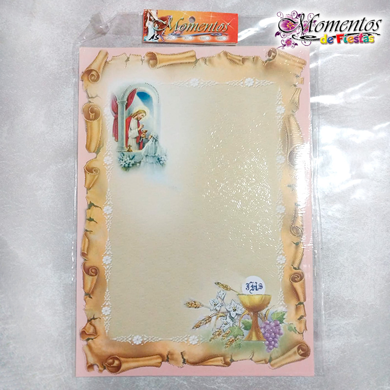 Pergamino - Comunión - Cáliz Niña - x15 unidades