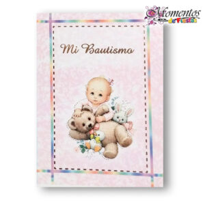 Tarjeta de Invitación Simple - Bautismo - Nena x10 unidades [cod. 7808]