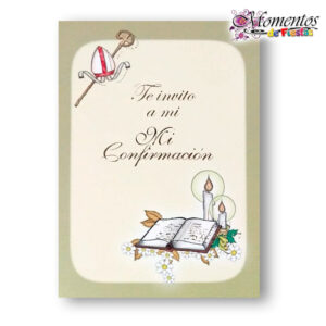 Tarjeta de Invitación Simple - Confirmación - x10 unidades [cod. 7902]